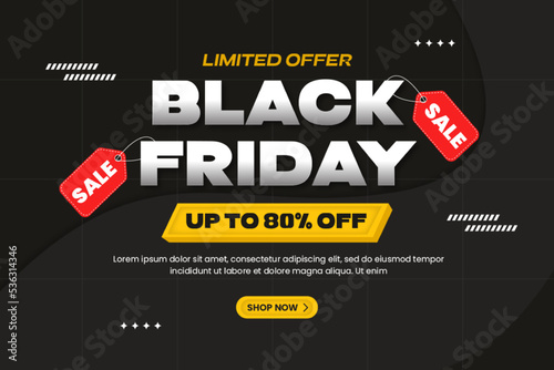 Black Friday Sale Banner Design Template