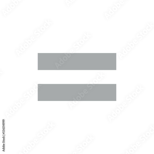 Free Download Equal symbol vector illustration isolated on white background. - GFXLoad
