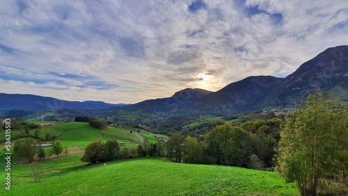 landscape with mountains