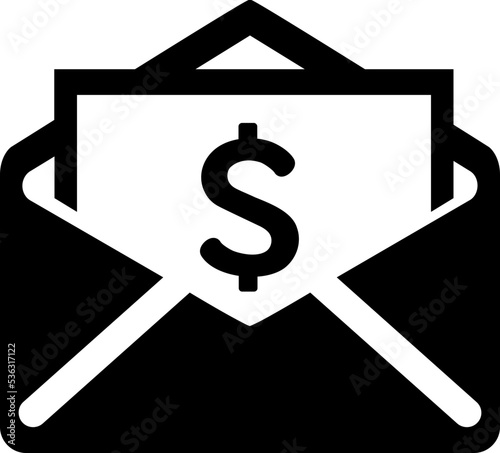 Envelope money icons