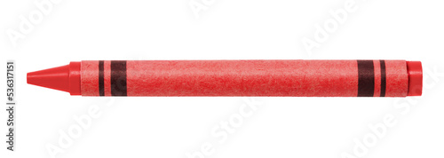 Blue Crayon Isolated on White Background