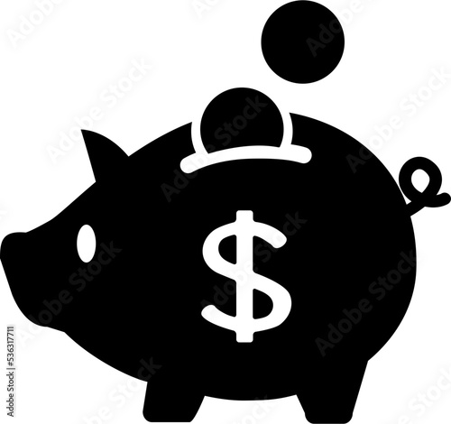 Piggy bank icon