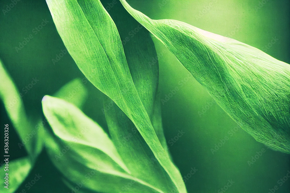 Obraz premium close up of green leaves