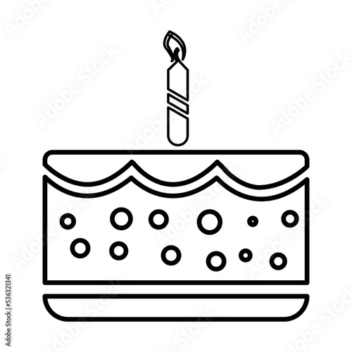 Birthday cake icon