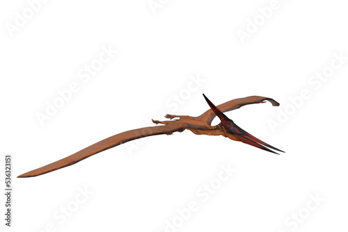 Pteranodon the giant flying reptile dinosaur. 3D illustration isolated. © IG Digital Arts