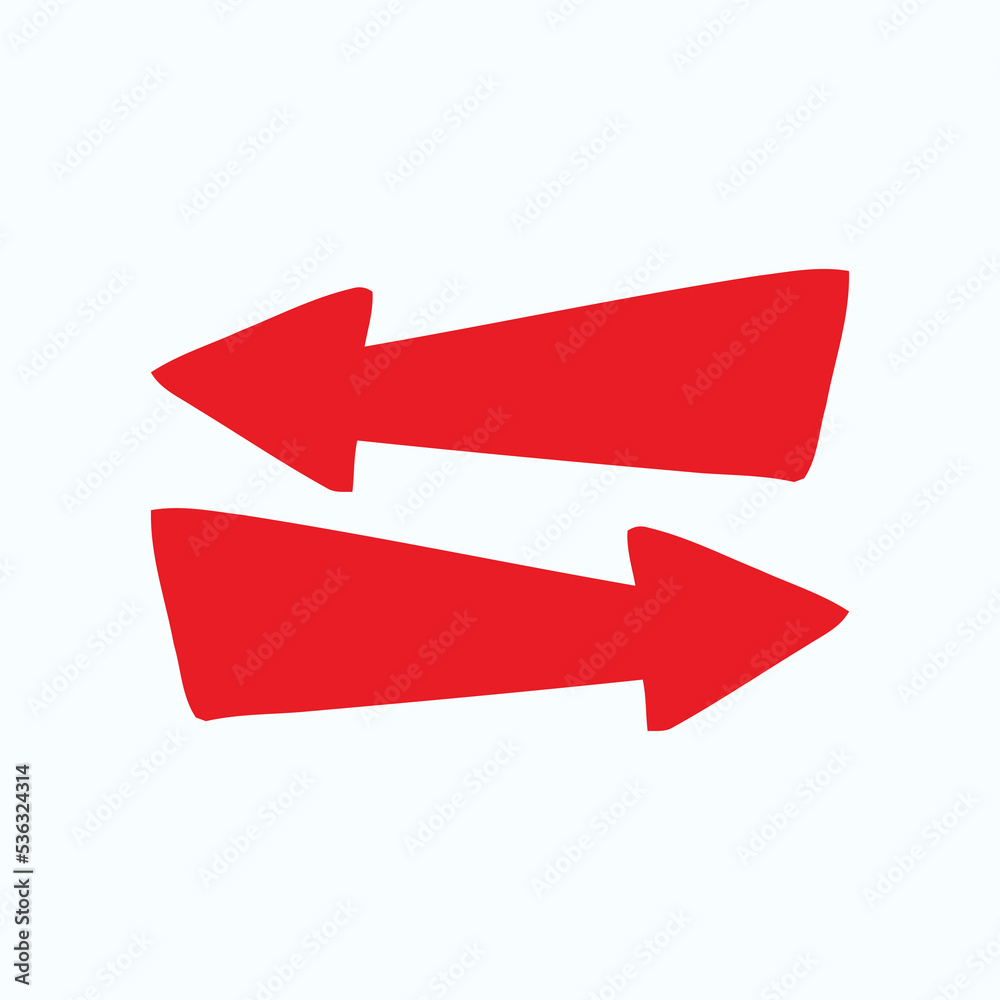 Red arrow icon vector EPS- 10 Red arrow icon vector EPS- 10