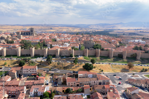 Streets of historic city in summer