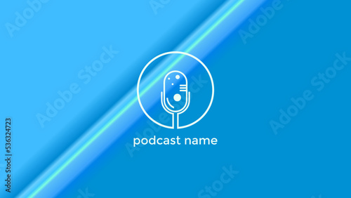 PODCAST BACKGROUND COLORFUL GRADIENT WITH COPY PASTE AREA DESIGN VECTOR. GOOD FOR COVER DESIGN, BANNER, WEB,SOCIAL MEDIA