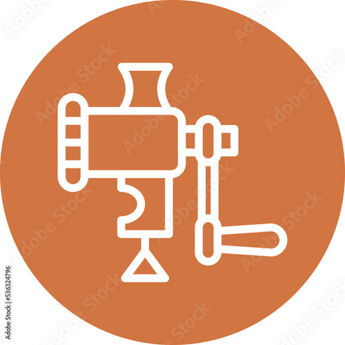 Meat Grinder Icon Style