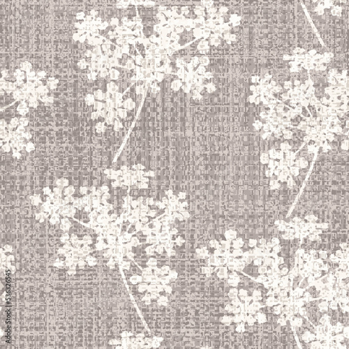 Gender neutral floral seamless vector background. Simple whimsical romantic 2 tone pattern. Kids, duvet cover, wallpaper, curtain and clothing, fashionable trendy print design scandi all over print.