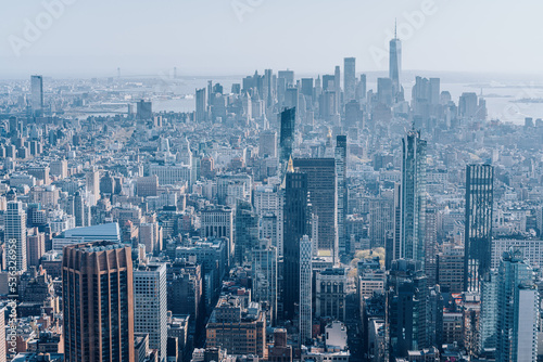 New York City skyline  cinematic