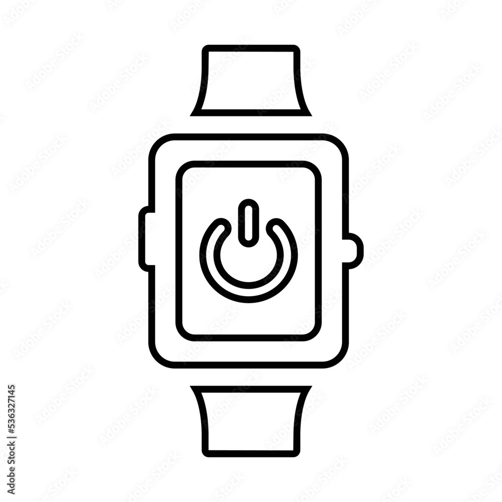 Smart watch power switch icon