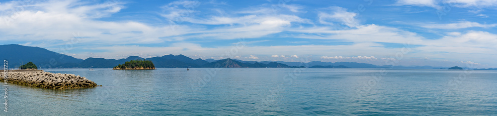 Coast Scenery of Seto Inland Sea, Tobishima Road, Kamikamagari Island