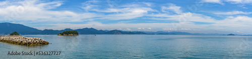 Coast Scenery of Seto Inland Sea, Tobishima Road, Kamikamagari Island