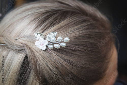Fotografia, Obraz Dans les cheveux d'une mariée