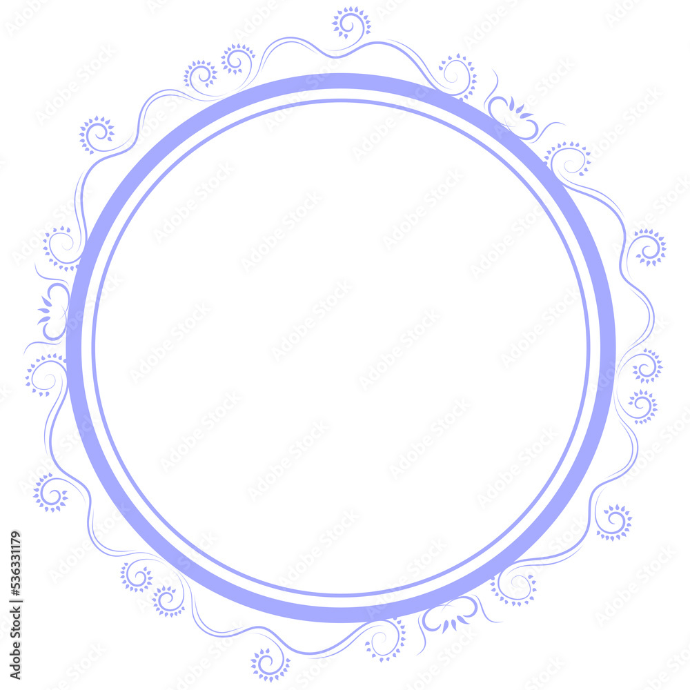 Ornamental Calligraphic Decorative Floral Frame, Classic round frame Ornamental Calligraphic Decorative Floral Frame, Classic round frame