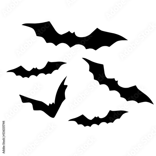 bat halloween icon swarm