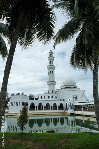 Kuala Terengganu  Malaysia - October 2022  Views of the Tengku Tengah Zaharah Mosque on October 5  2022 in Terengganu  Malaysia.