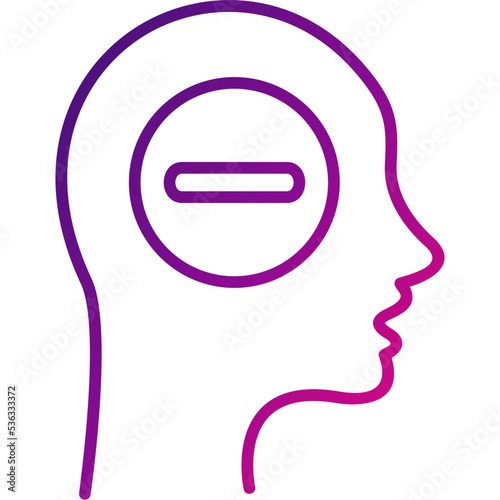 Negative thinking Icon