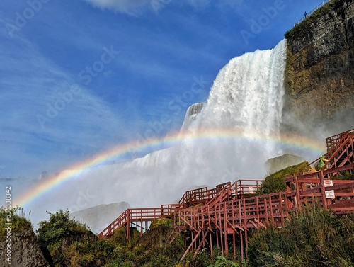 waterfall in the mountains