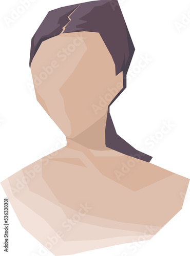 person in profile