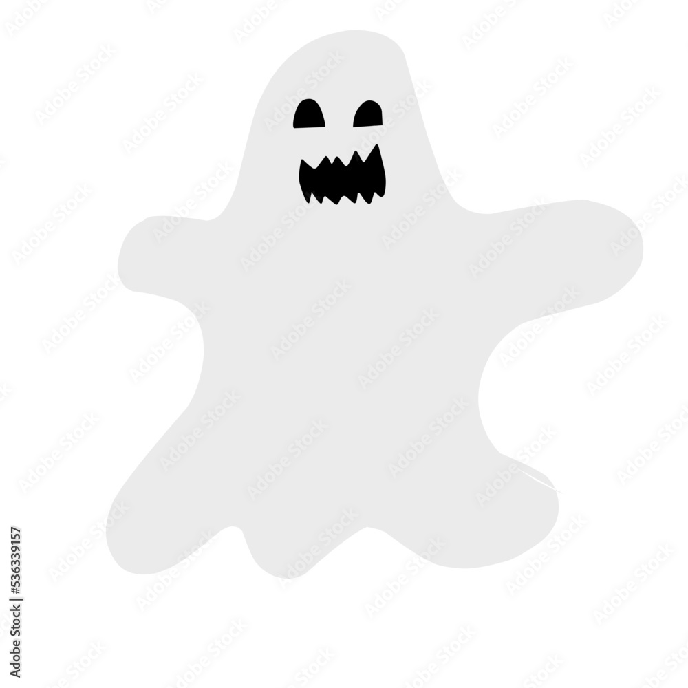 Fototapeta premium white ghost illustration