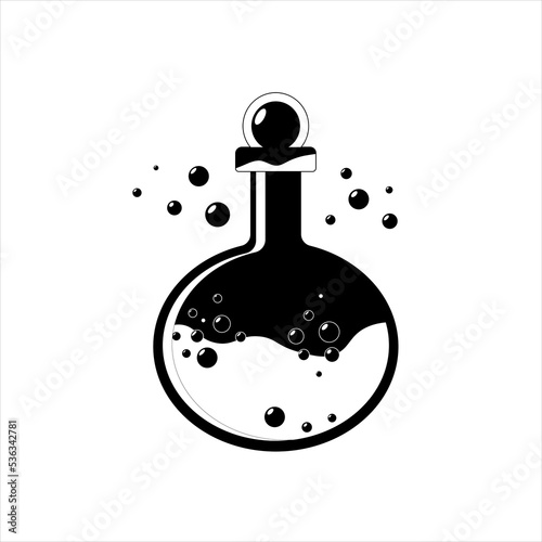 The halloween black and white magic water