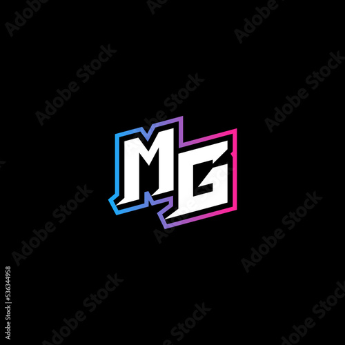 MG initial logo esport or gaming concept design