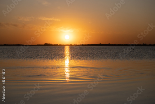 Sun reflection in the sea