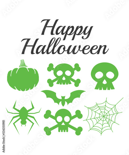 Happy Halloween SVG filled sty Patrick's day icons