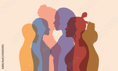 Close-up faces of multicultural and multiethnic woman. Confidence in oneself. Diversity and multiculturalism as concepts of racial equality, anti-racism, and justice.
