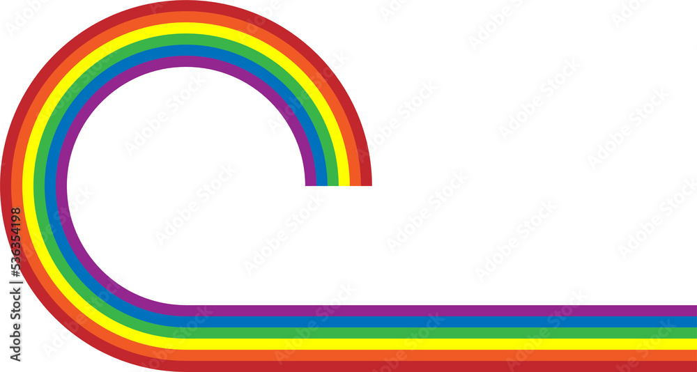 Obraz premium LGBT color in rainbow shape stripe. To celebrate pride month, gay, lesbian, homosexual pride culture and transgender community. 