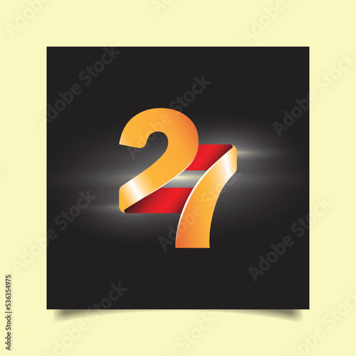 27 anniversary logo