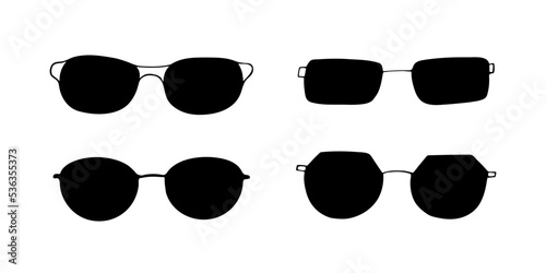 Black sketch fashion eye glasses icon set. Vector doodle cartoon illustration. Frame retro eyeglasses silhouette icons. Hand drawn doodle spectacles