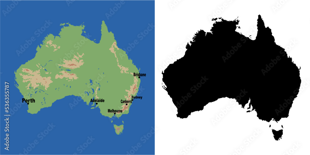 map of the Australia