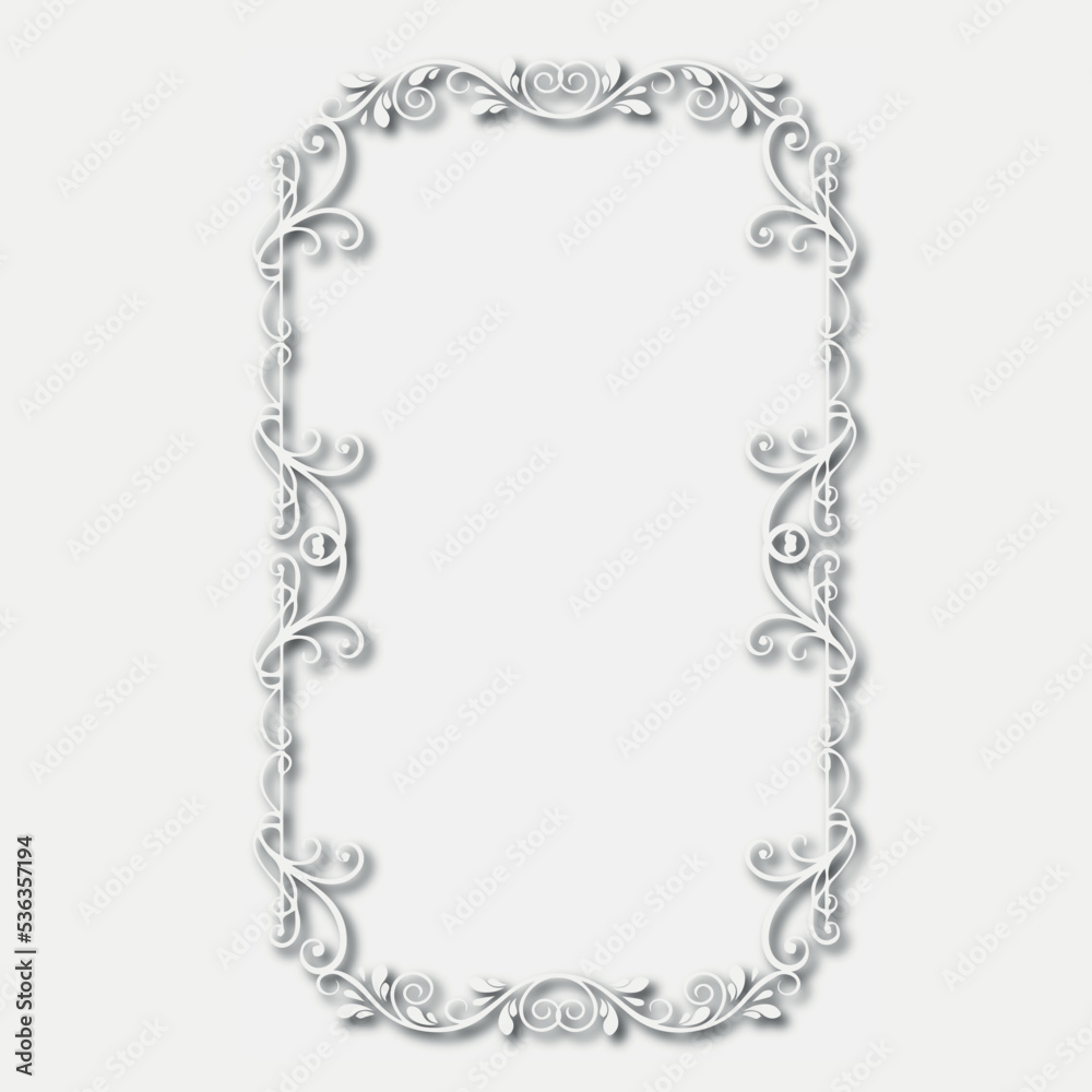 Frame, in the style of an ornament, Vector illustration eps 10, Art. Frame, in the style of an ornament, Vector illustration eps 10, Art.