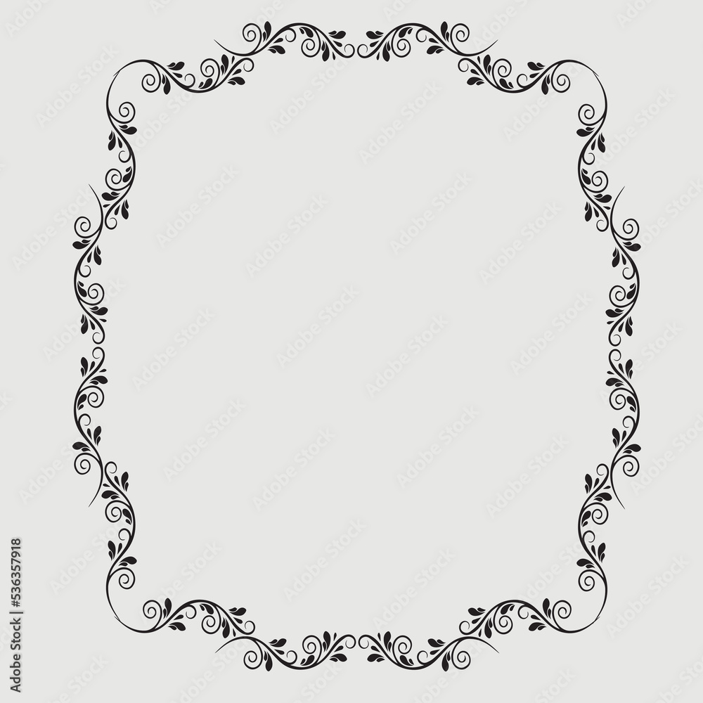 Frame, in the style of an ornament, Vector illustration eps 10, Art. Frame, in the style of an ornament, Vector illustration eps 10, Art.