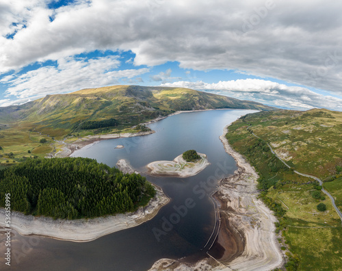 Haweswater in the lake district showing signs of the drought in the UK