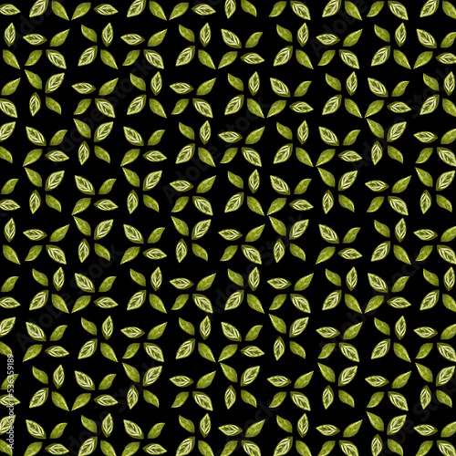 Leaves motif random pattern
