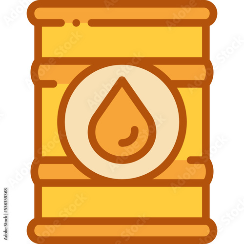 oil barrel two tone icon