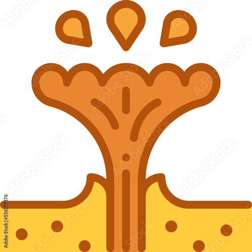 oil blowout two tone icon