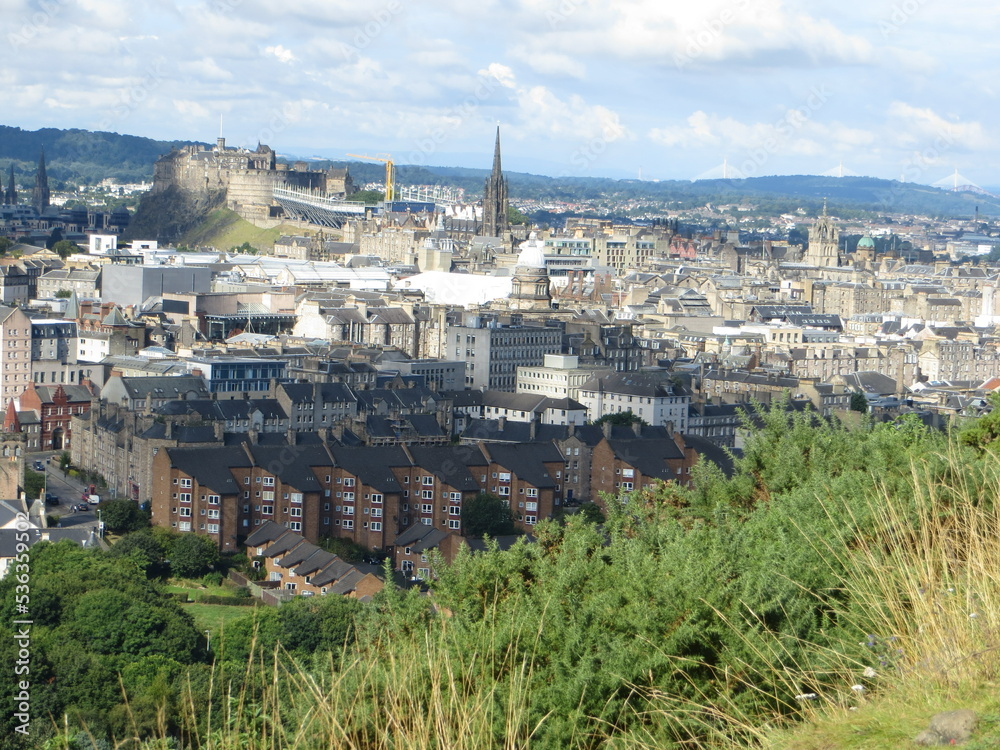 A view of the city of Edinburgh, Scotland