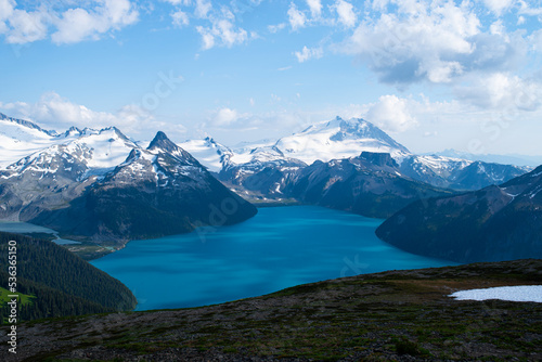 epic mountains around a bold blue lake in British Columbia