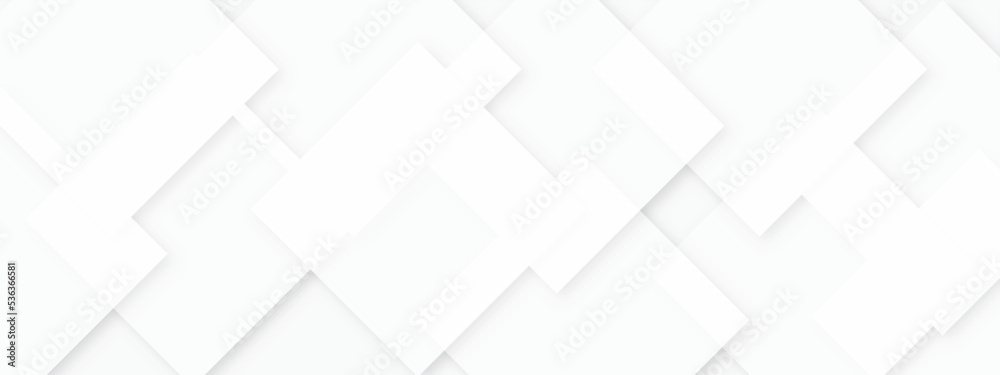 Abstract white and grey geometric overlapping square pattern, design of technology background with shadow. Vector illustration. You can use for add, poster, design artwork, template, banner, wallpaper Abstract white and grey geometric overlapping square pattern, design of technology background with shadow. Vector illustration. You can use for add, poster, design artwork, template, banner, wallpaper