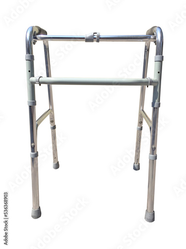 Medical Walker for patient, elderly, assistive device isolated on a white background