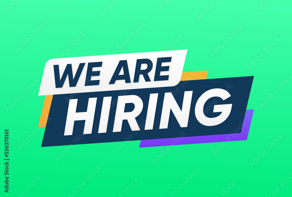 We are hiring , job announcement banner vector design template We are hiring , job announcement banner vector design template