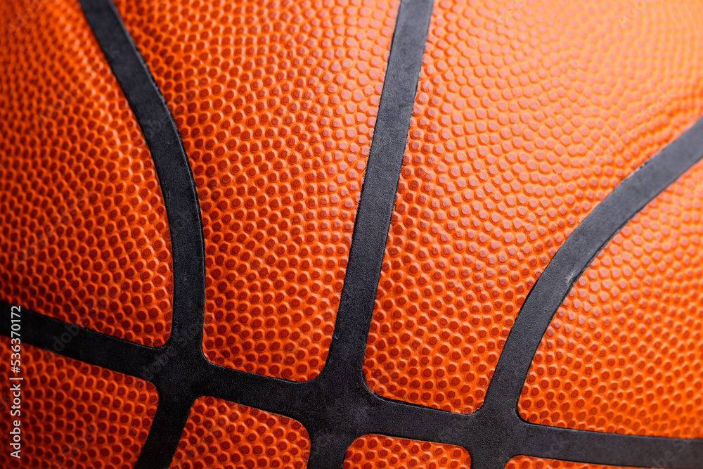 Obraz premium Orange basketball leather pattern background