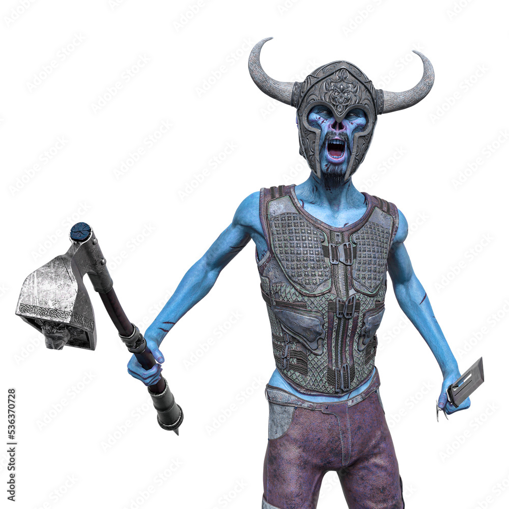 undead viking is ready for war