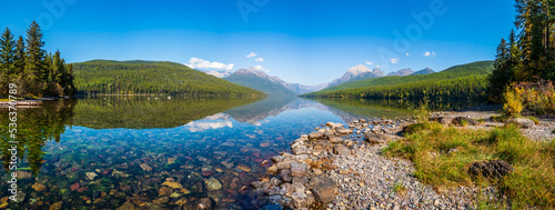 Bowman Lake, Glacier National Park photo