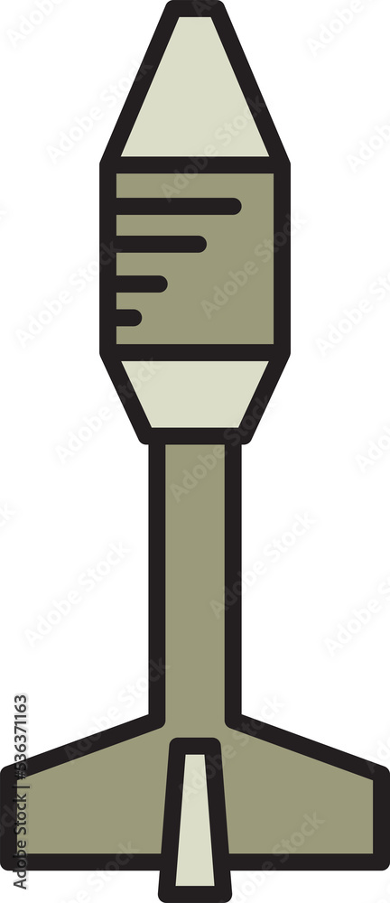 missile and rocket icon illustration missile and rocket icon illustration